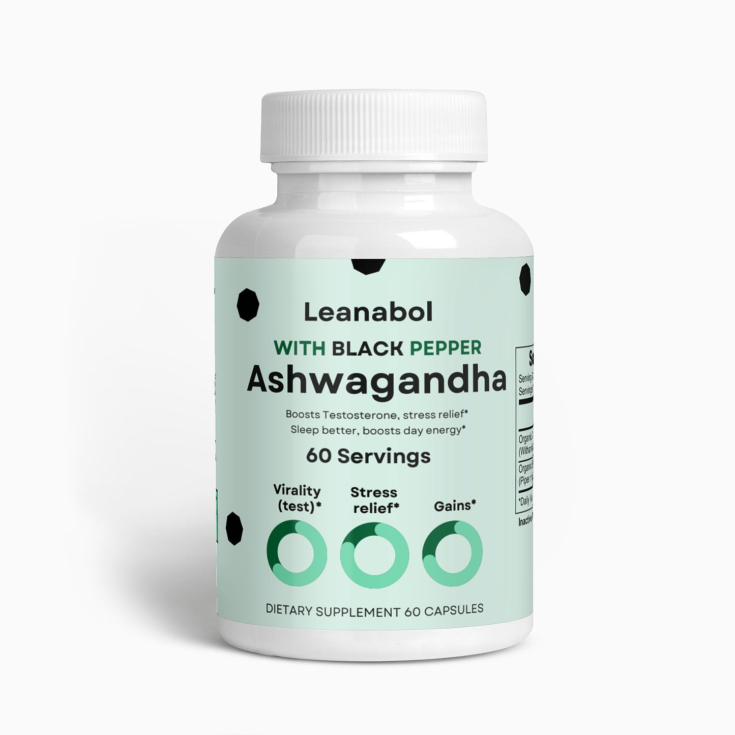 Ashwagandha - With Black Pepper - 60 Capsules