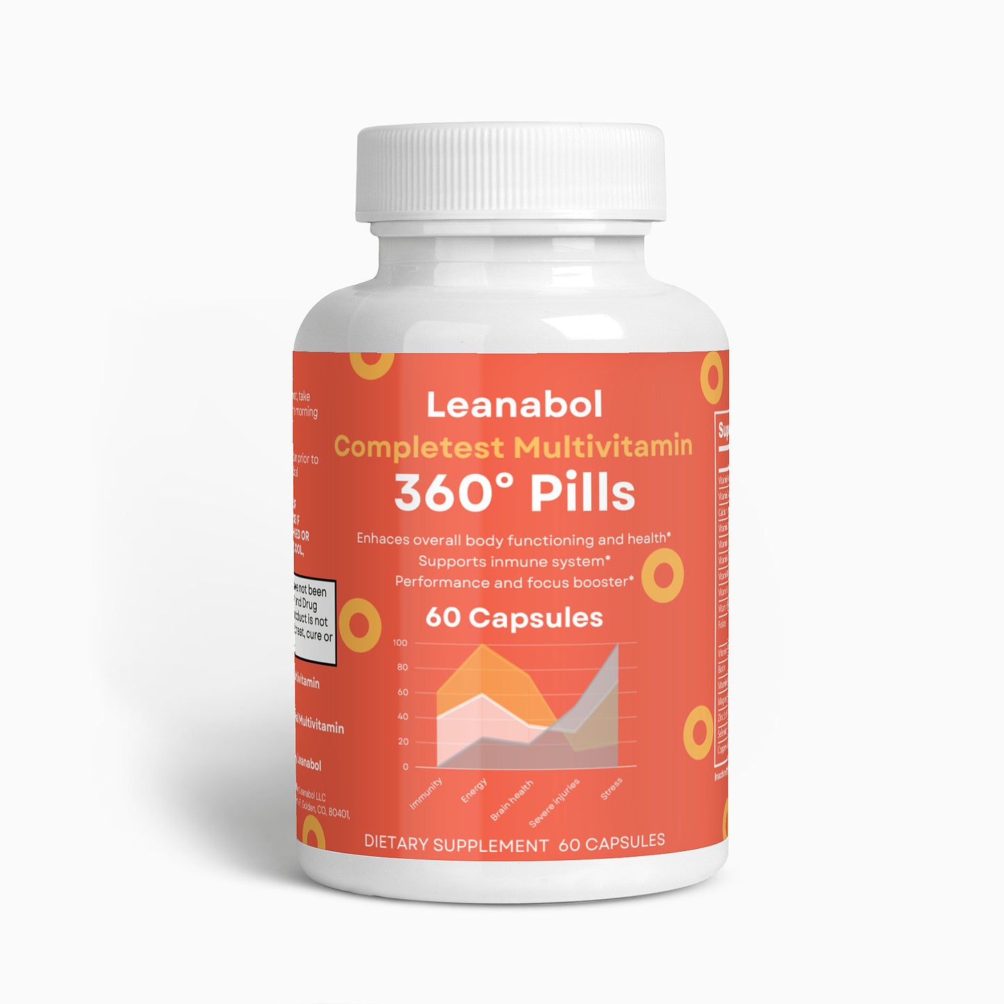 360° Pills - Multivitamin - Complete - 60 Capsules