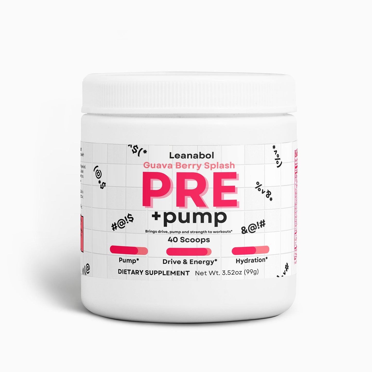 Pre Workout - Guava Berry - +pump - 40 Scoops